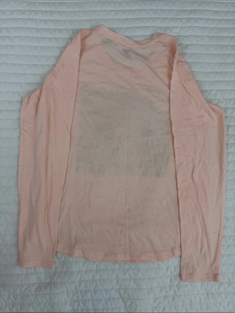 Girl Old Navy Pink Long Sleeve Tee with Metallic Gold 'California' Graphic